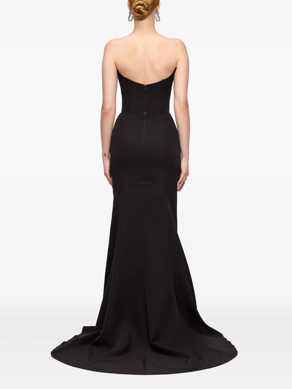 V:PM ATELIER Eden strapless maxi-jurk Zwart