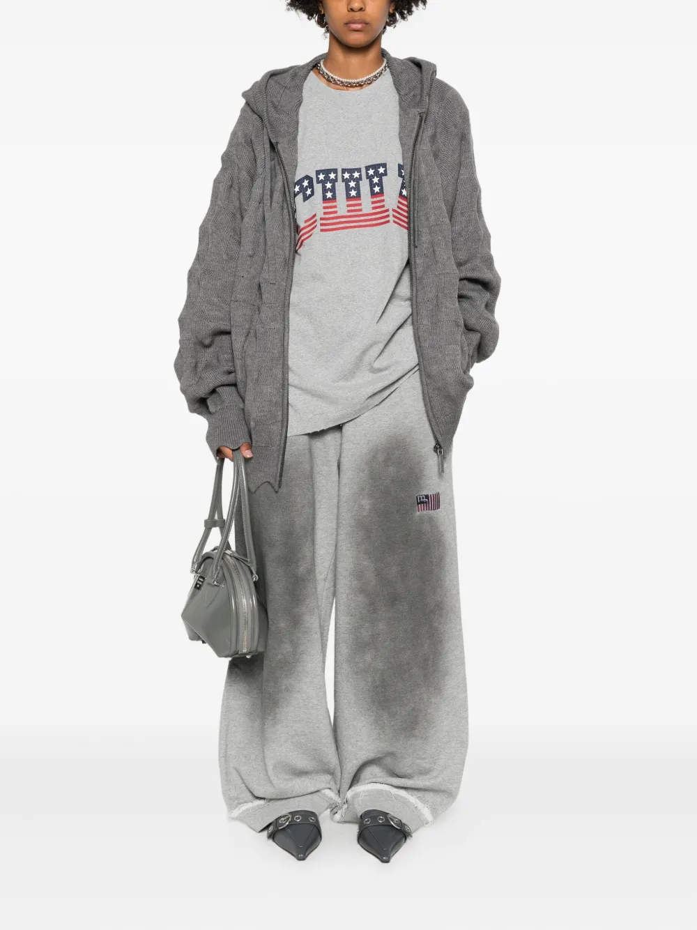 MADFRENZY Spike ジップアップ パーカー | グレー | FARFETCH JP