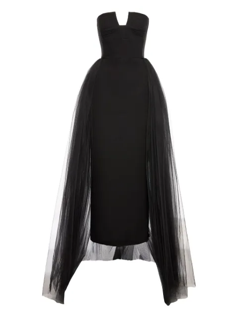 V:PM ATELIER robe-bustier à superposition en tulle