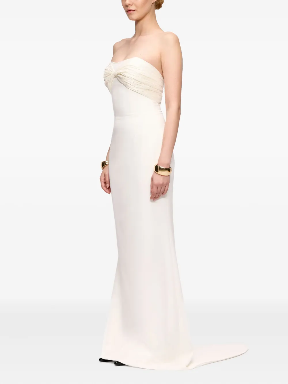 V:PM ATELIER Geplooide jurk Wit