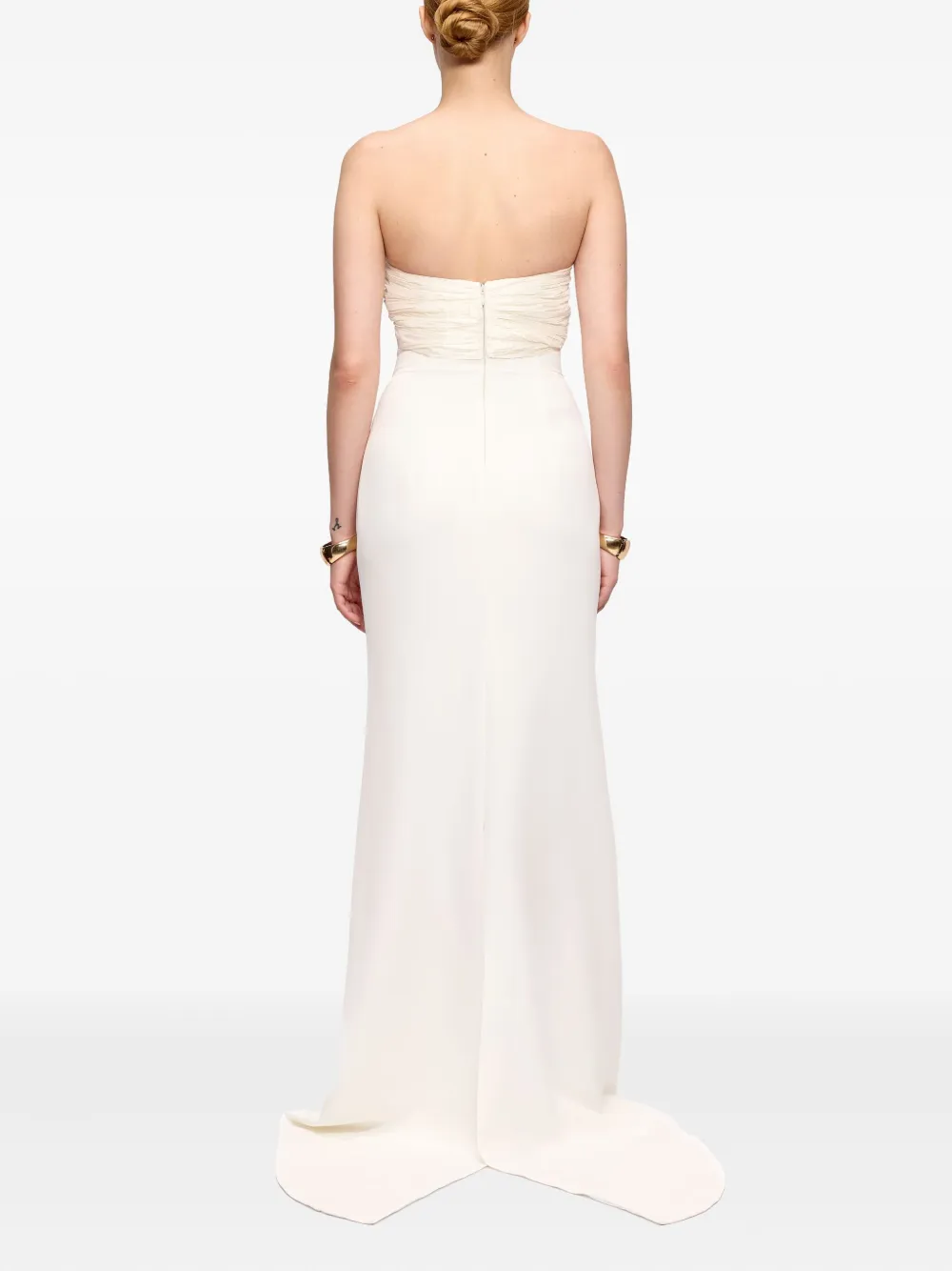 V:PM ATELIER Geplooide jurk Wit