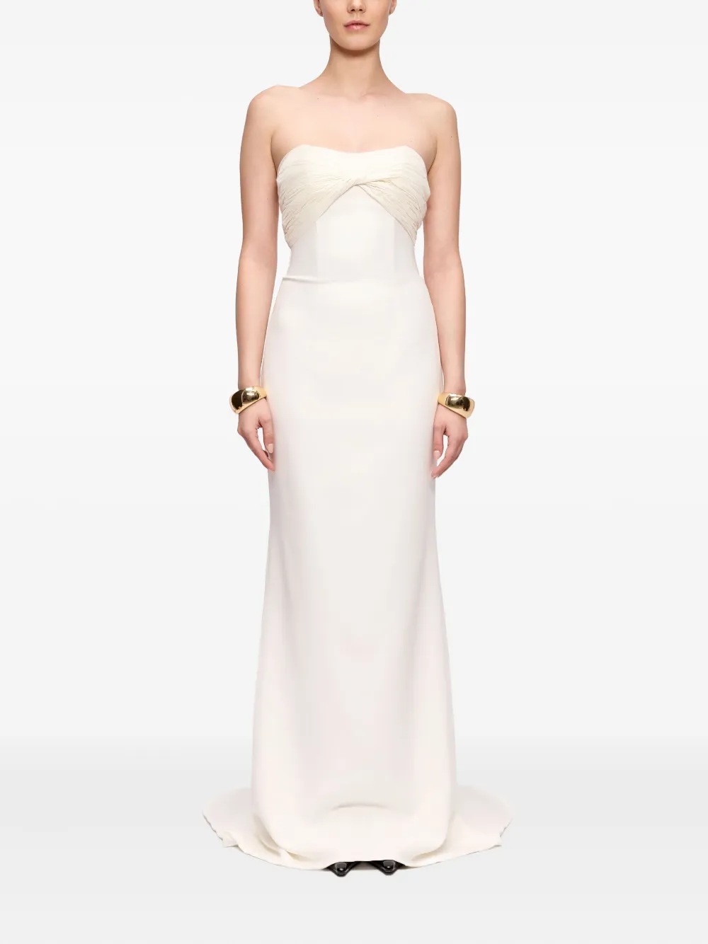 V:PM ATELIER Geplooide jurk - Wit