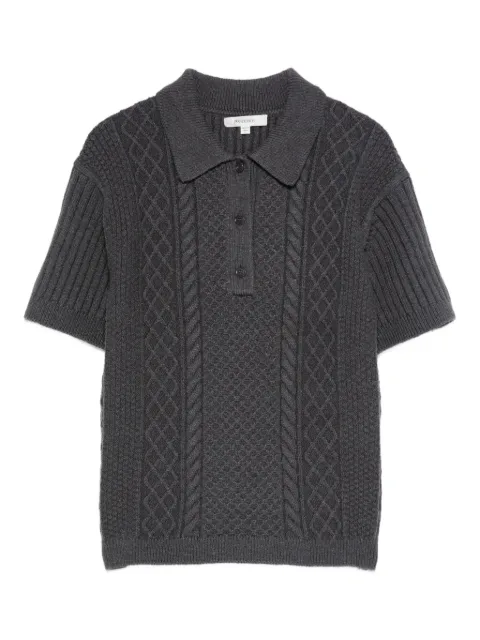 JW Anderson playera tipo polo en tejido de ochos