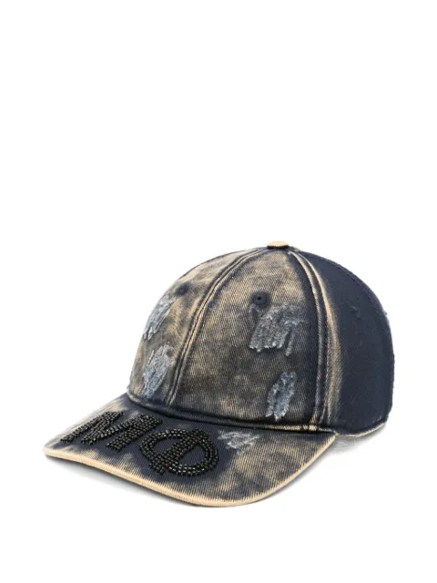 MADFRENZY beaded-embellishment baseball cap