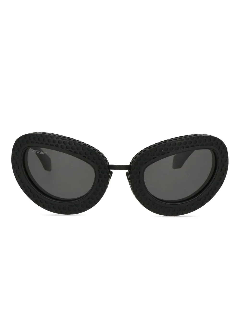 Off-white Oval-frame Sunglasses In Black