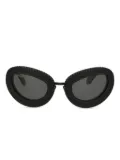 Off-White oval-frame sunglasses - Black