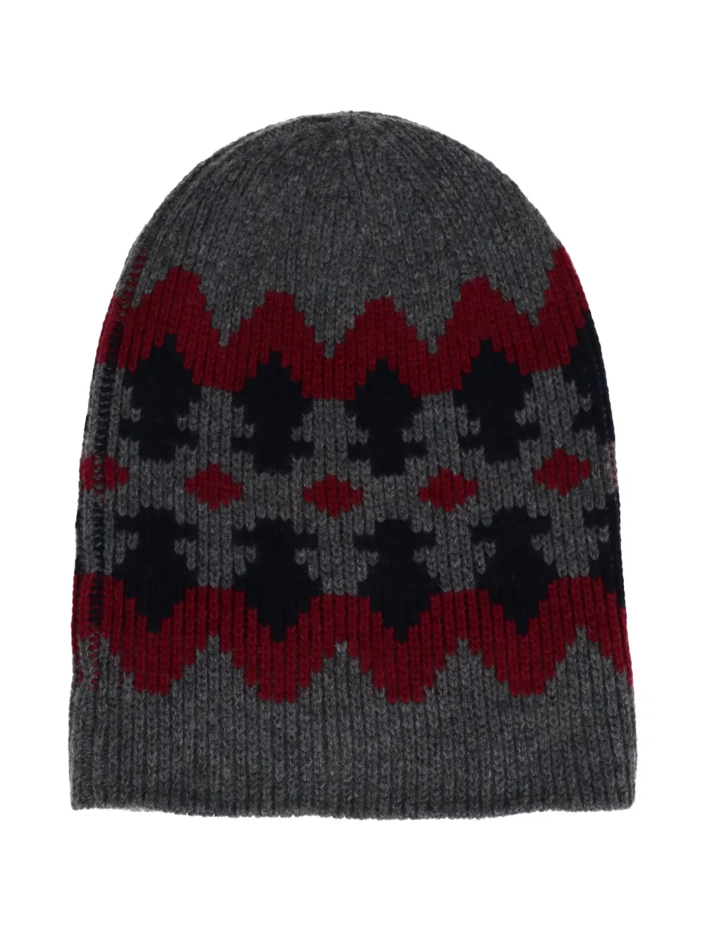 Tod's patterned ribbed beanie hat | Grey | Image 1