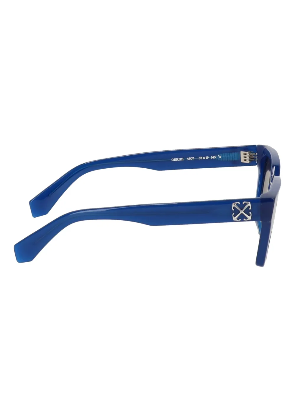 Off-White Eyewear square-frame logo-detail sunglasses Blauw