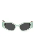 Off-White Eyewear geometric-frame two-toned sunglasses - Blue