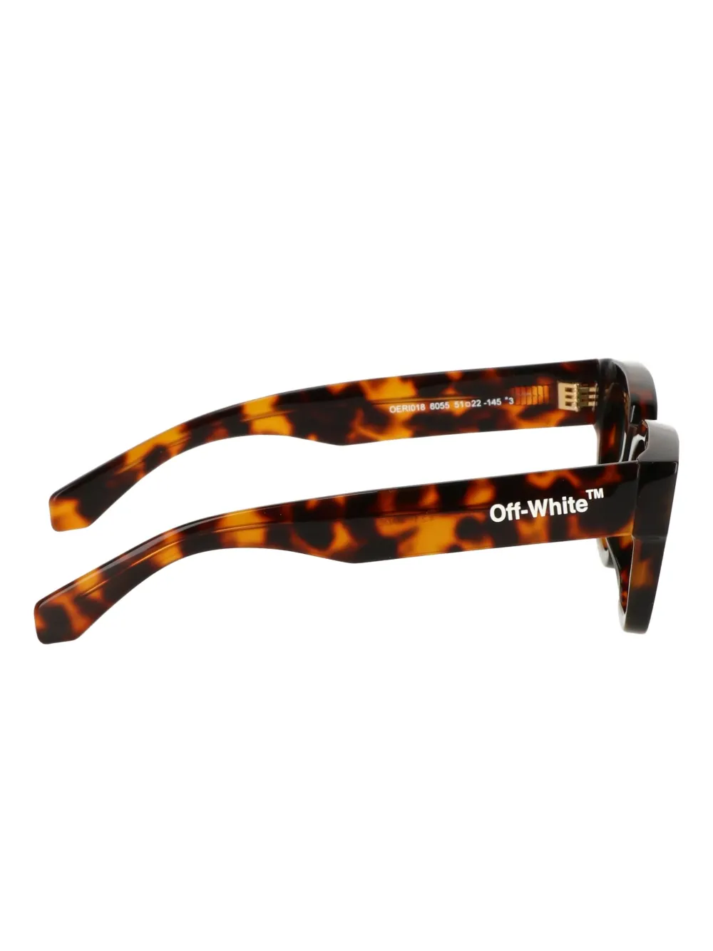 Off-white Eyewear Tortoiseshell Round-frame Sunglasses In Brown