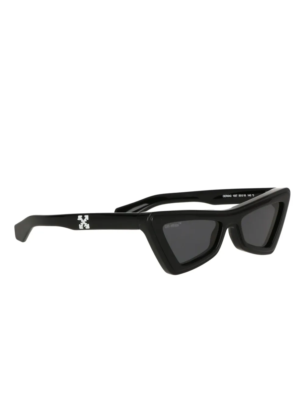 Off-White Eyewear triangular-frame tinted sunglasses - Zwart
