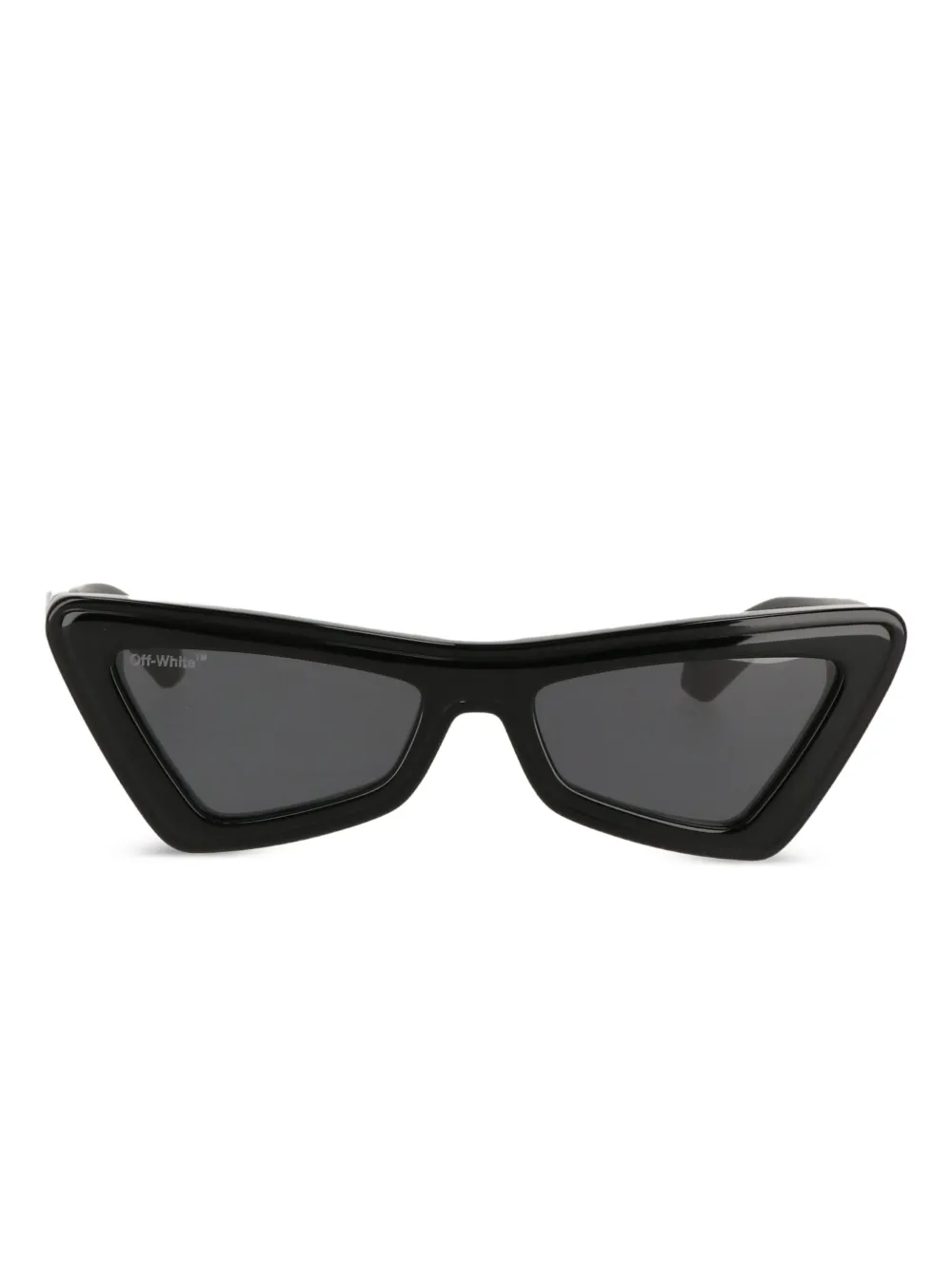 Off-White Eyewear Zonnebril met driehoekig montuur Zwart