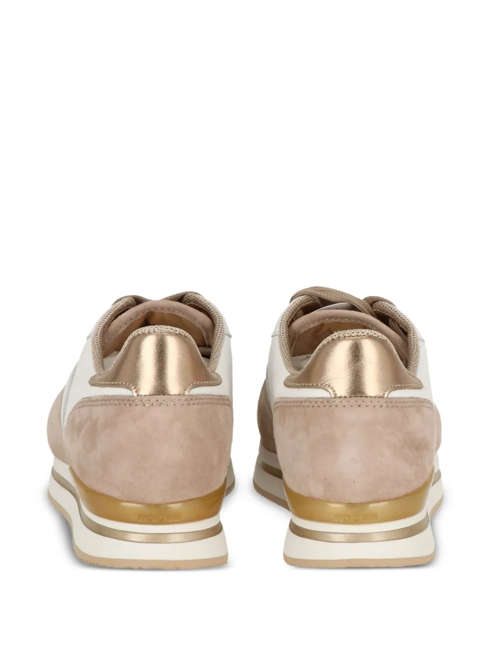 Hogan lace-up suede-leather sneakers Neutrals