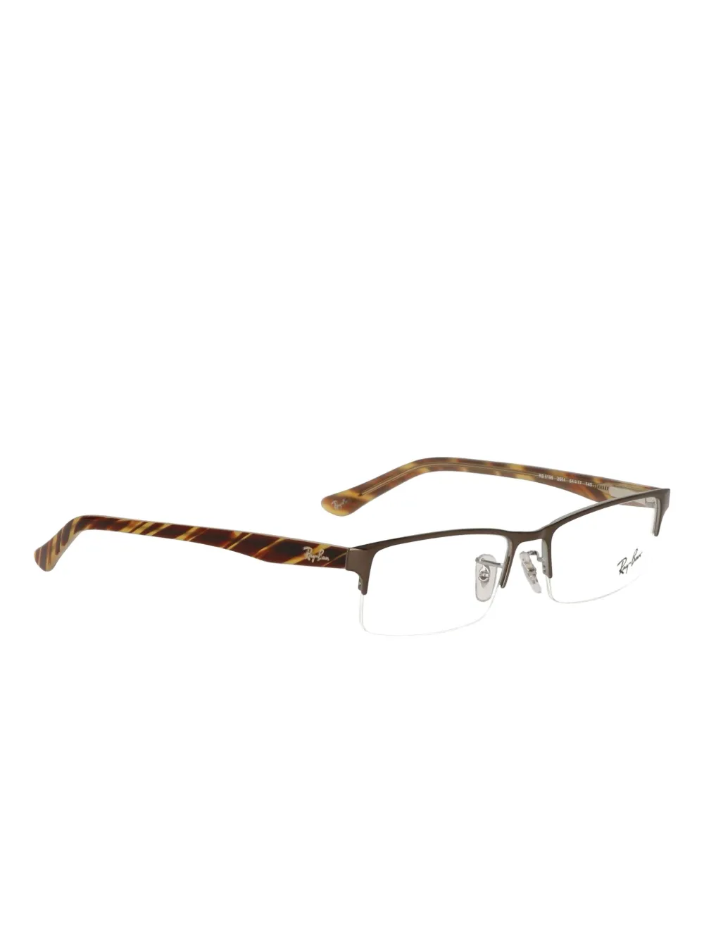 Ray-Ban half-rim rectangle glasses Bruin
