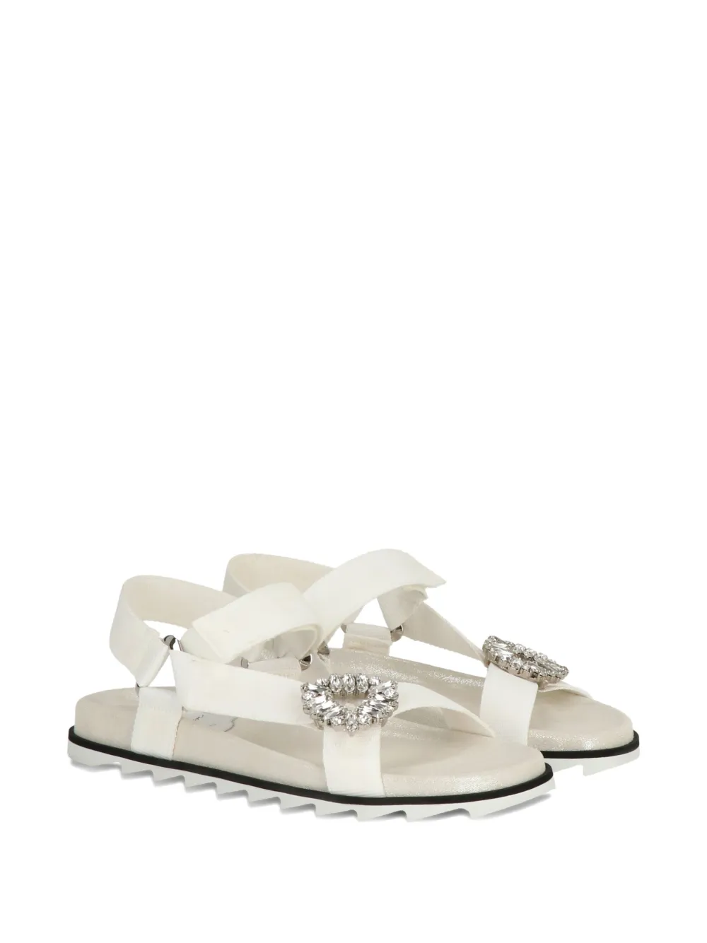 Roger Vivier crystal-embellished strap sandals | Flat Sandals | Image 2