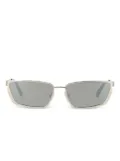 Off-White Eyewear metallic-effect rectangle-frame sunglasses - Silver
