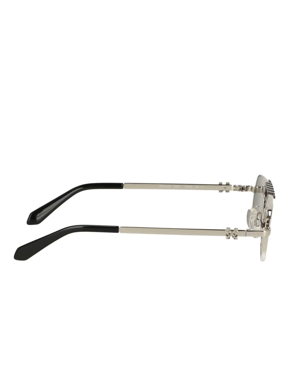 Off-white Eyewear Double-bridge Round-frame Sunglasses In Silver