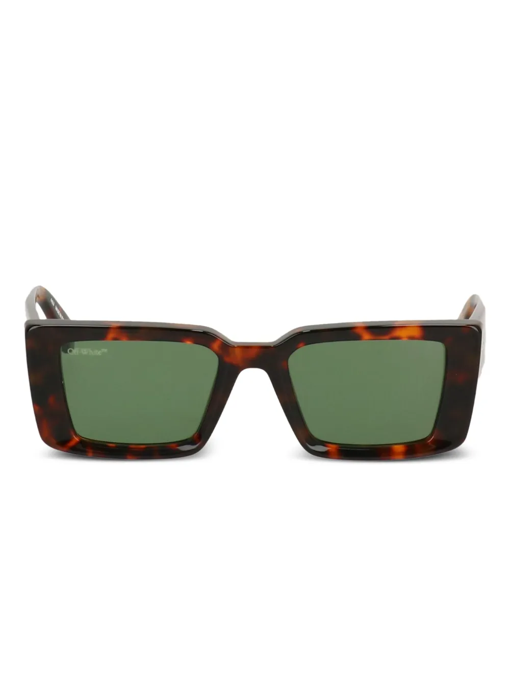 Off-White Eyewear Zonnebril met vierkant montuur Bruin