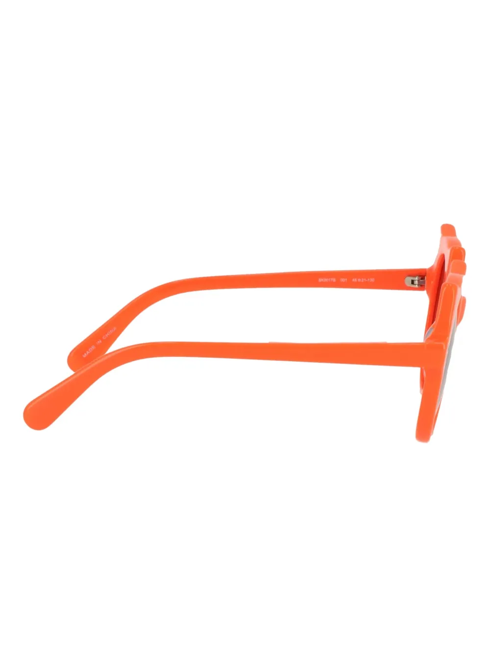 Stella McCartney Kids Zonnebril met rond montuur en kattenoren Oranje