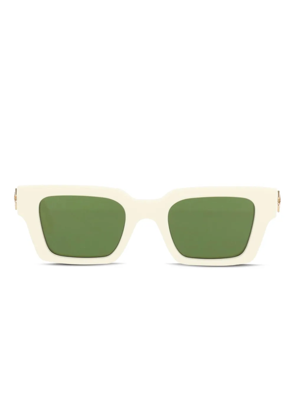 Off-White Eyewear Zonnebril met geometrisch montuur Wit