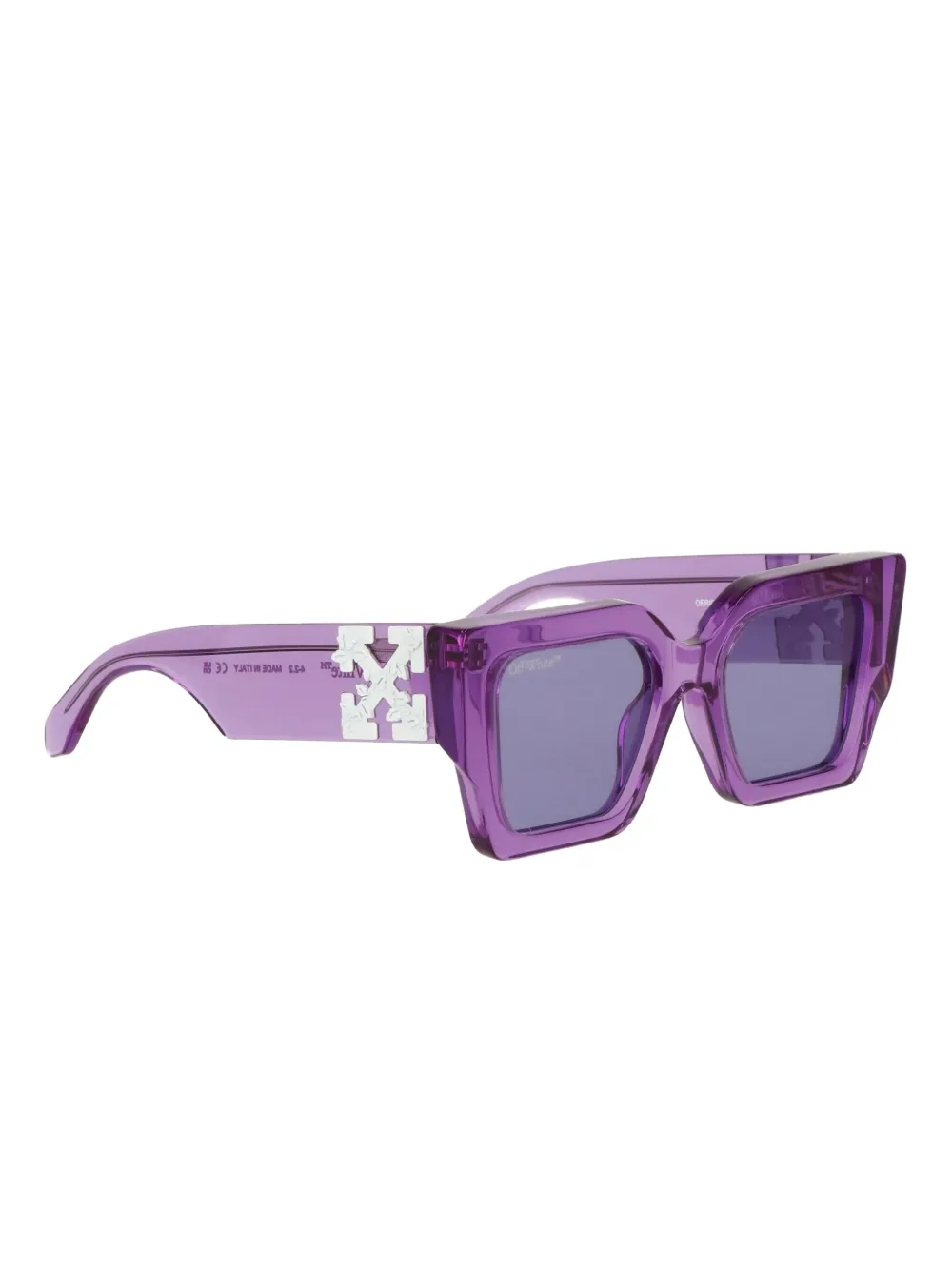 Off-White Eyewear square-frame arrow-embellished sunglasses - Paars