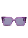 Off-White Eyewear square-frame arrow-embellished sunglasses - Purple