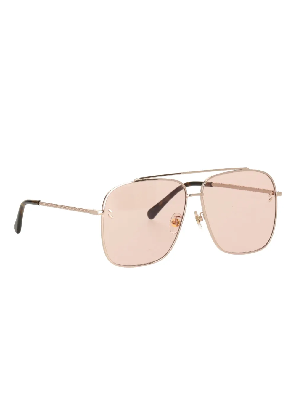 Stella McCartney Eyewear Falabella pilot-frame sunglasses - Roze