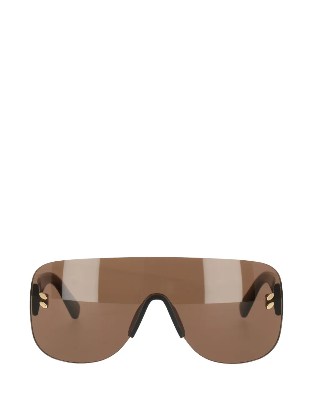 Stella McCartney Eyewear logo-embellishment sunglasses - Marrone