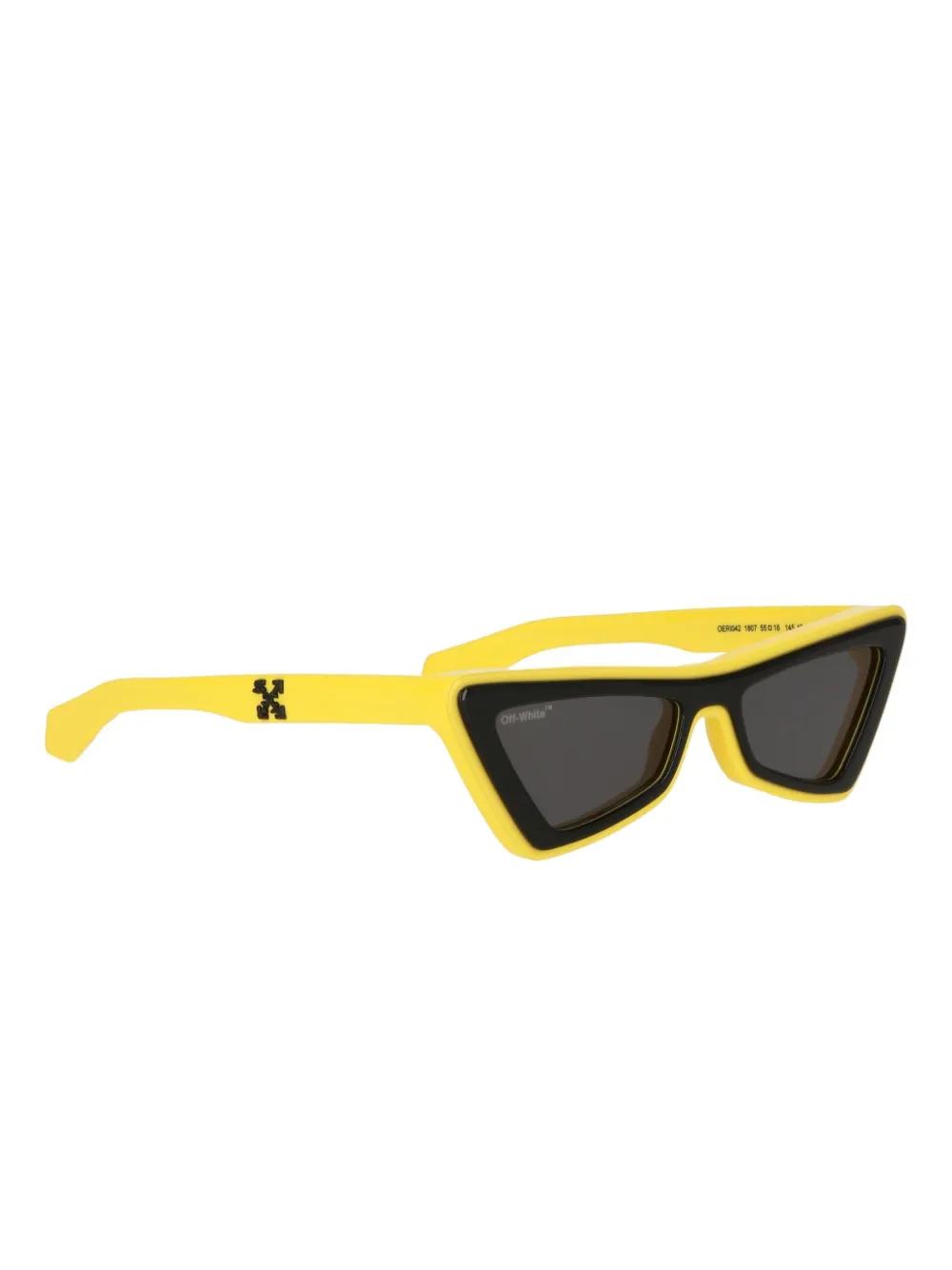 Off-White Eyewear geometric-frame sunglasses - Geel