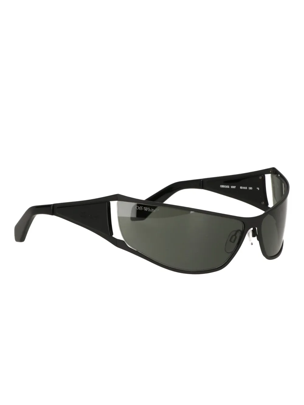 Off-White Eyewear shield-frame tinted sunglasses Blauw