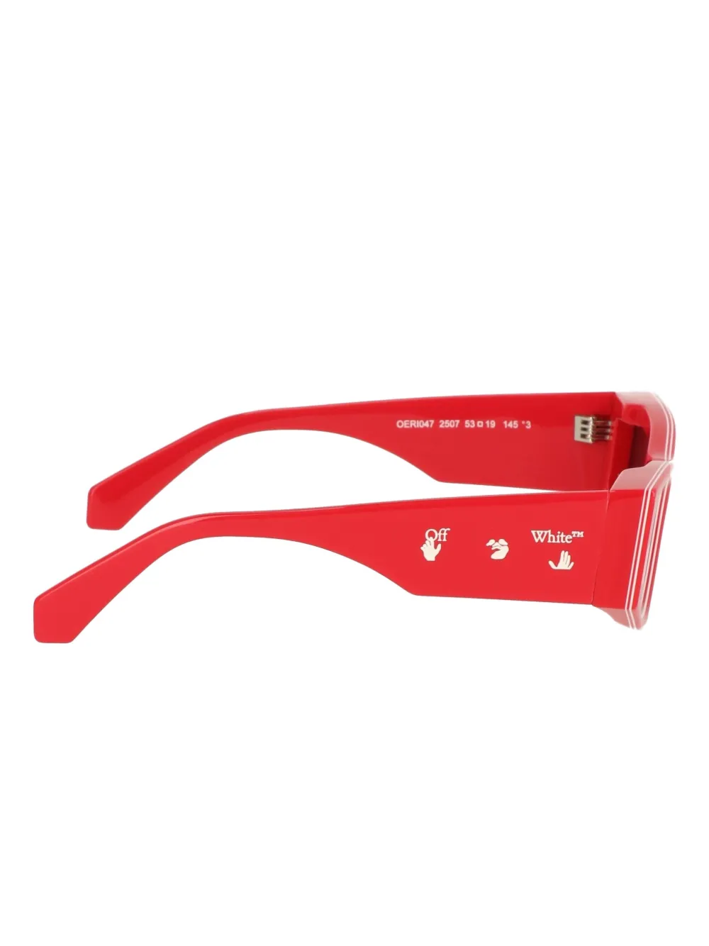 Off-white Eyewear Geometric-frame Sunglasses In Red