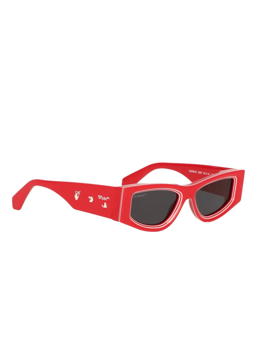 Off-White Eyewear geometric-frame sunglasses - Rood