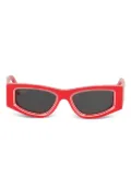 Off-White Eyewear geometric-frame sunglasses - Red