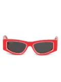 Off-White Eyewear geometric-frame sunglasses - Red