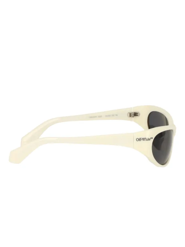Off-White Eyewear オーバルフレーム サングラス | ホワイト | FARFETCH JP