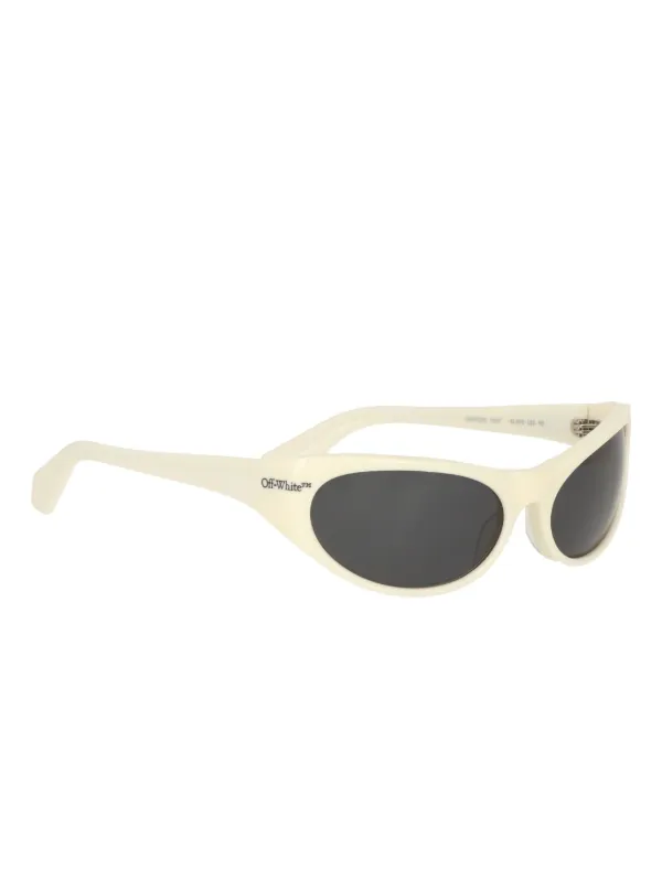 Off-White Eyewear オーバルフレーム サングラス | ホワイト | FARFETCH JP