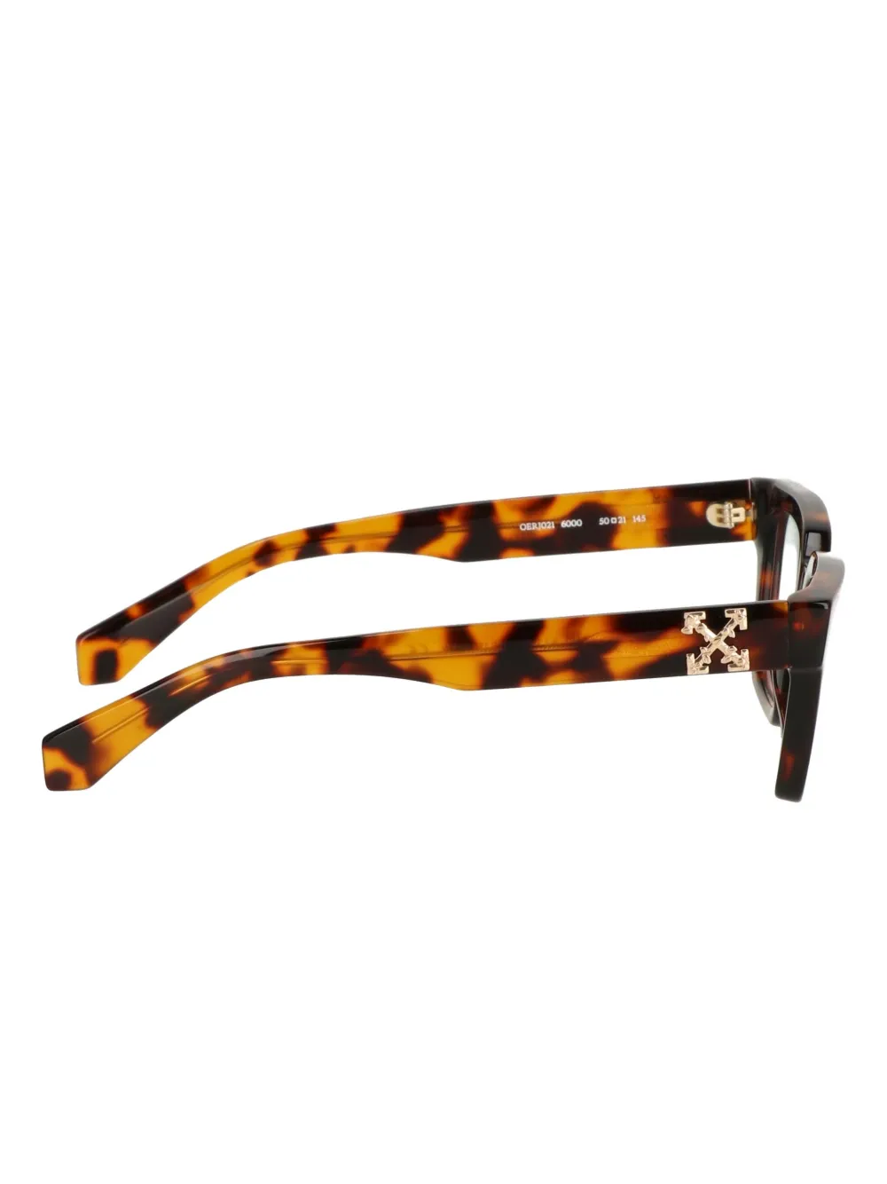 Off-White Eyewear Bril met schildpadschild-effect Bruin