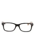 RAY-BAN JUNIOR rectangular-frame glasses - Brown