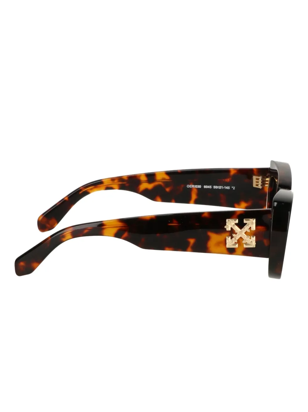 Off-white Tortoiseshell Sunglasses In Brown