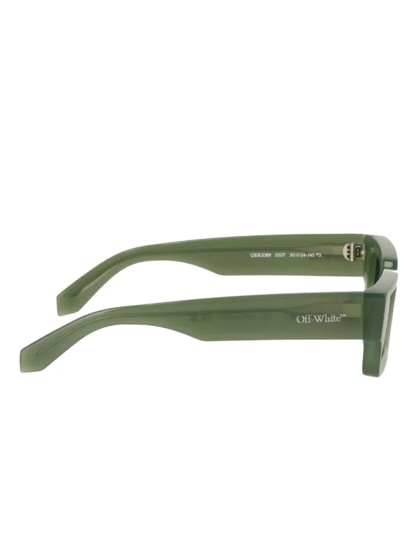 Off-white オフホワイト　サングラス　スクエア　グリーン　カラー Off-White Eyewear スクエアフレーム サングラス | グリーン