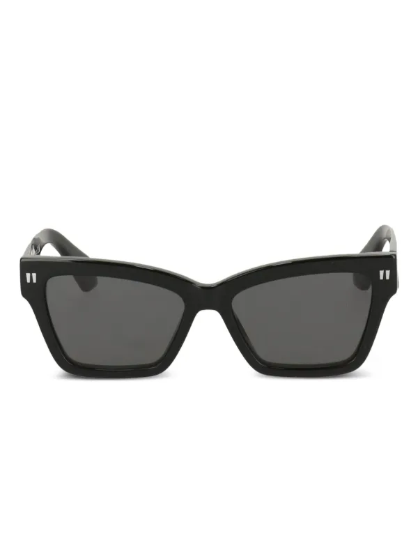Off-White スクエア型サングラス ブラック Off-White Eyewear スクエアレンズ サングラス | ブラック
