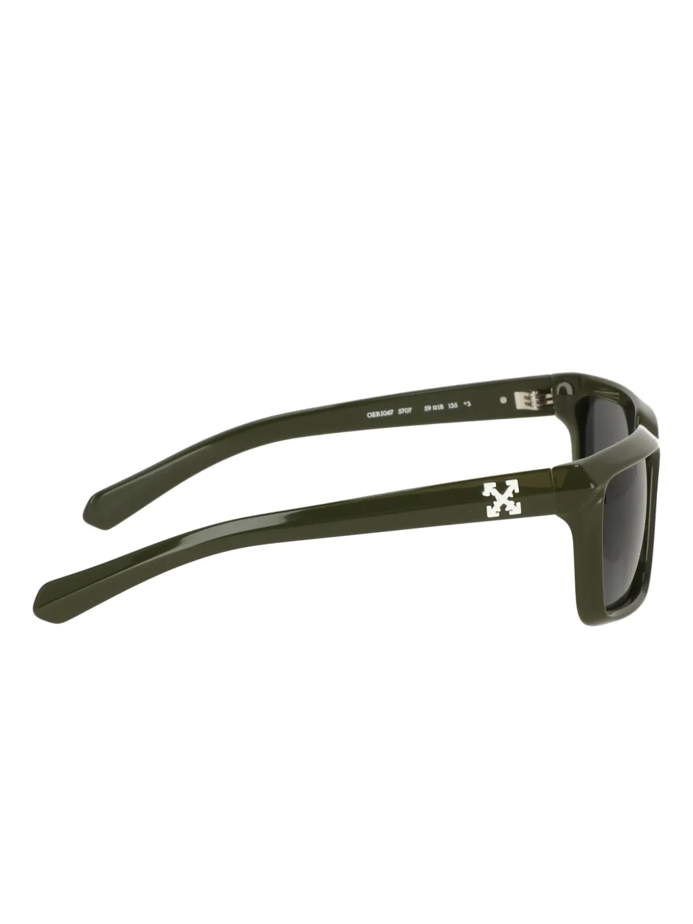 Off-white Eyewear Square-frame Tinted Sunglasses In Black