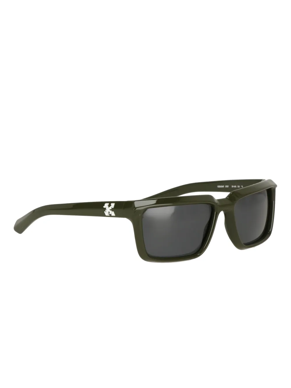 Off-White Eyewear square-frame tinted sunglasses - Groen