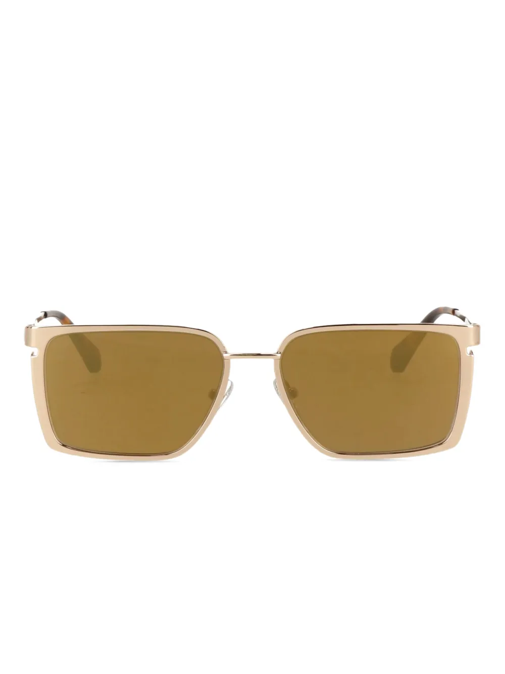 Off-White Eyewear Zonnebril met vierkant montuur Goud