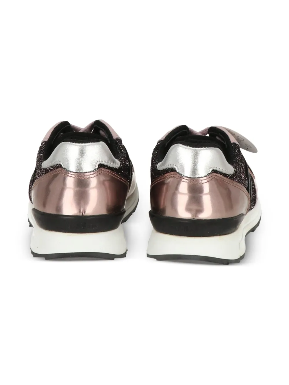 Hogan Kids Sneakers met glitter-effect Zwart