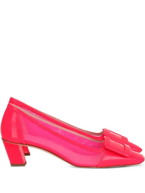 Roger Vivier buckle-detail mesh heeled pumps