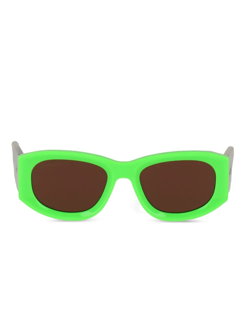 Off-white Round-frame Sunglasses In Brown