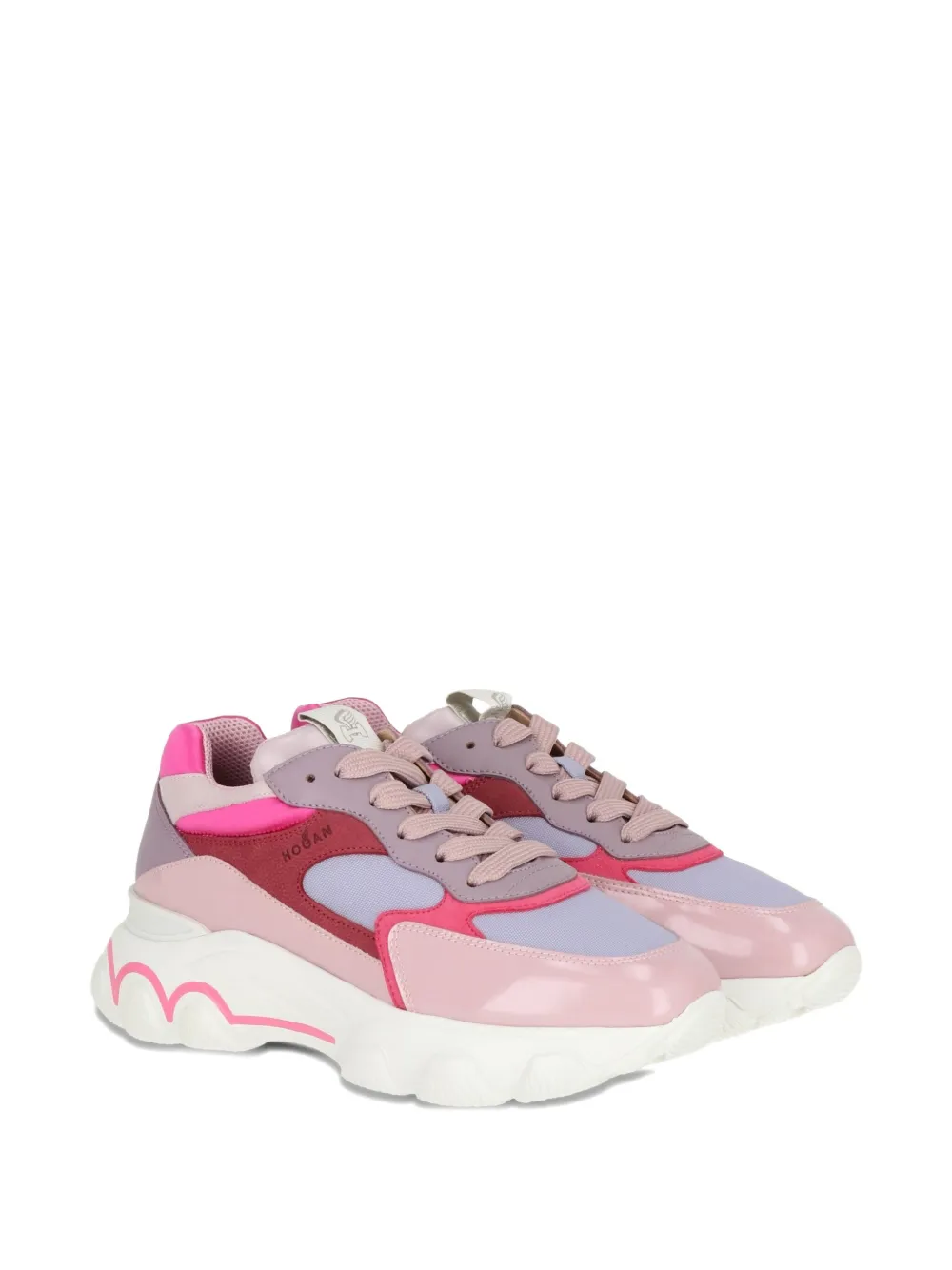 Hogan Panelled Lace-up Sneakers In Multi