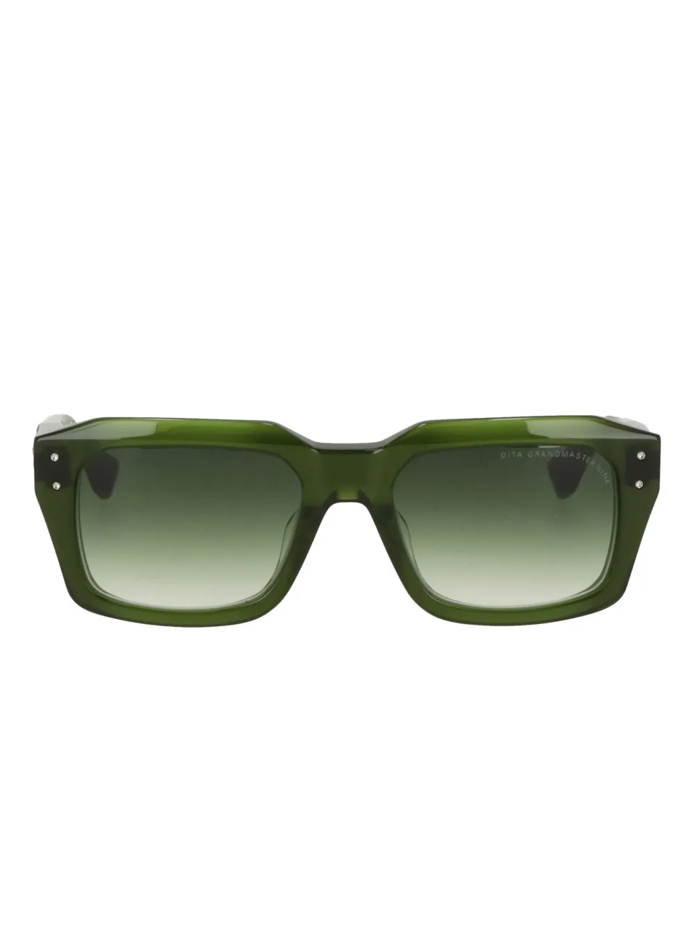 Luxury Supply Grandmaster-nine Square-frame Sunglasses In Green