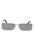 Off-White rectangle-lenses frameless sunglasses - Black